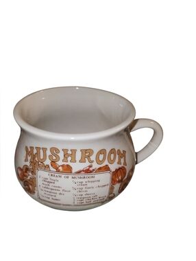 Vintage Mushroom Soup Mug